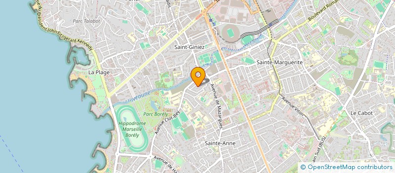 localisation de l'entreprise P.G.F.R. à MARSEILLE