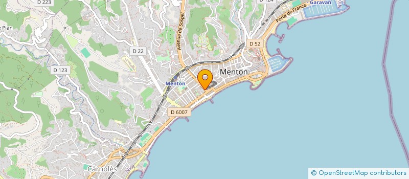localisation de l'entreprise P.G. GESTION à MENTON