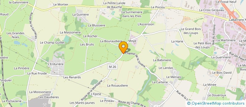 localisation de l'entreprise P.G.H. à COUERON