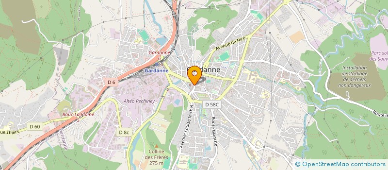 localisation de l'entreprise P.G. IMMOBILIER à GARDANNE