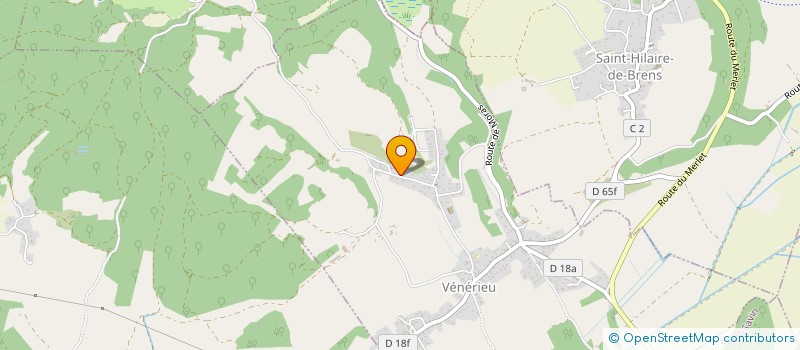 localisation de l'entreprise P.G.L.A.  VENERIEU