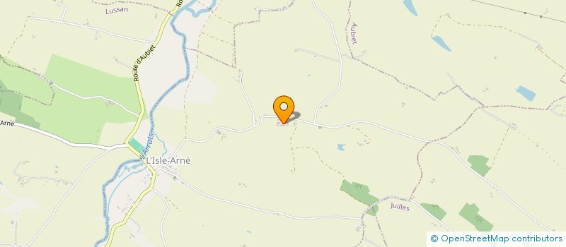 localisation de l'entreprise P.G.L.A.  LUSSAN