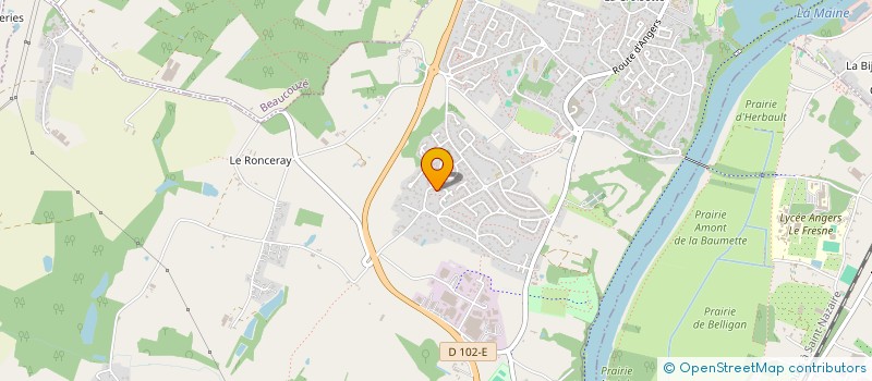 localisation de l'entreprise P.G.L.B.  BOUCHEMAINE