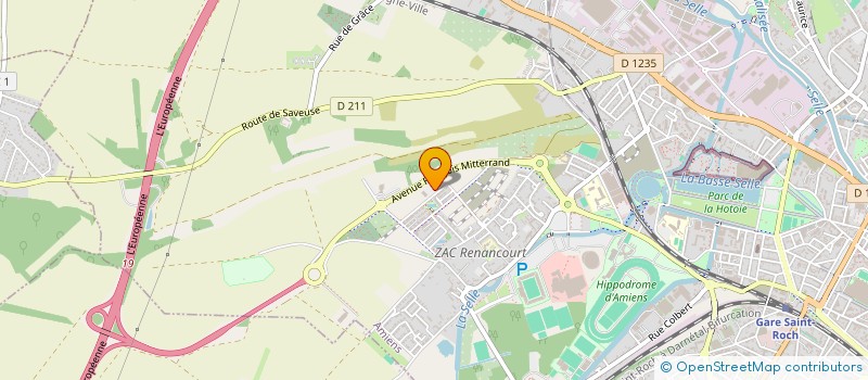 localisation de l'entreprise P.G.L. PLATEFORME GESTION LOCATION  AMIENS