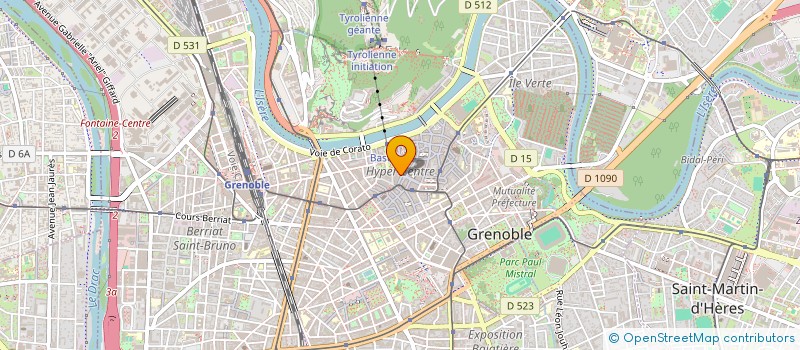 localisation de l'entreprise P.G.L.S.  GRENOBLE