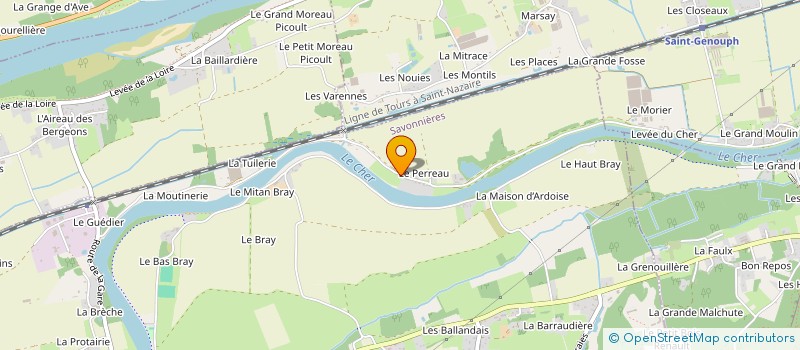 localisation de l'entreprise P.G LA RICHE  SAVONNIERES