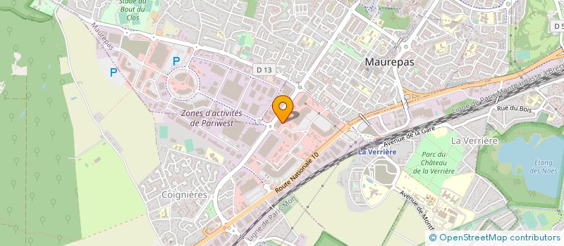 localisation de l'entreprise P.G.M. ITALIE  COIGNIERES