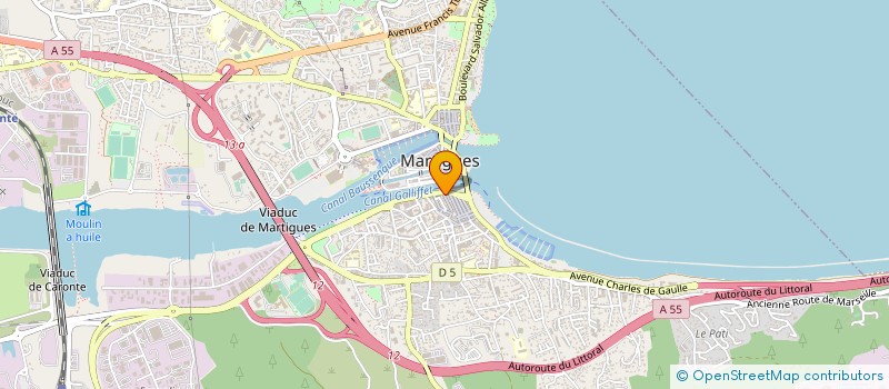 localisation de l'entreprise P.G.O. à MARTIGUES