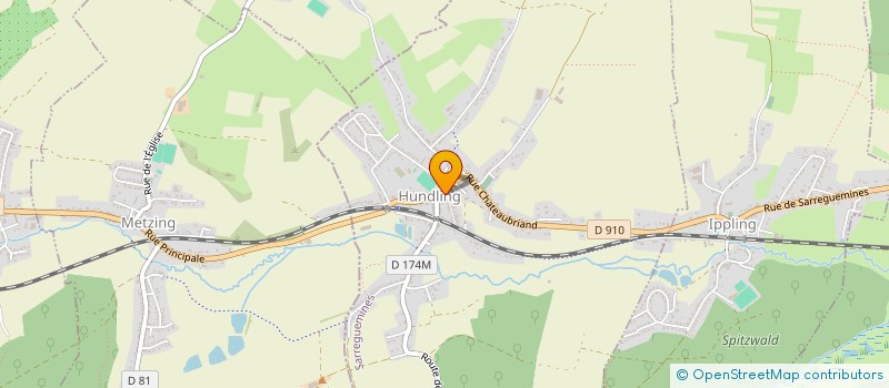 localisation de l'entreprise P.G.R.S. à HUNDLING