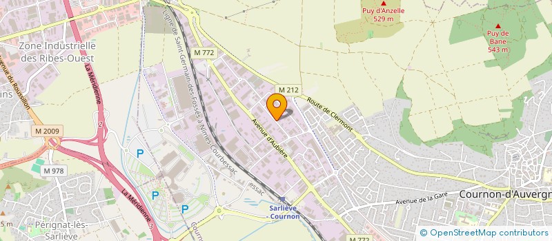 localisation de l'entreprise P.G.S. IMMO  COURNON-D'AUVERGNE