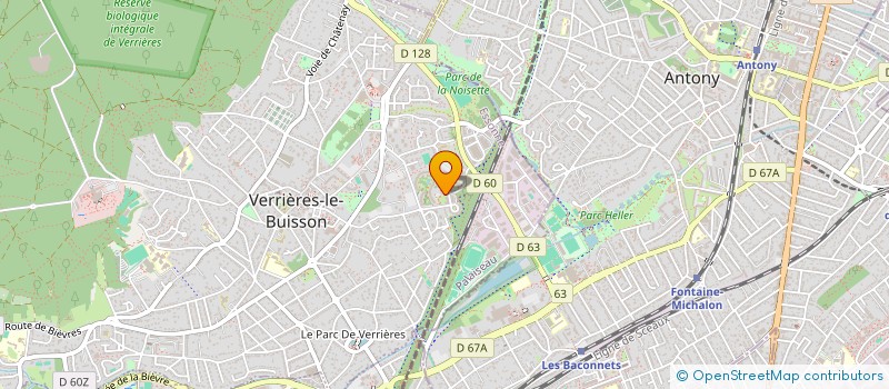localisation de l'entreprise P.G. SERVICES à VERRIERES-LE-BUISSON