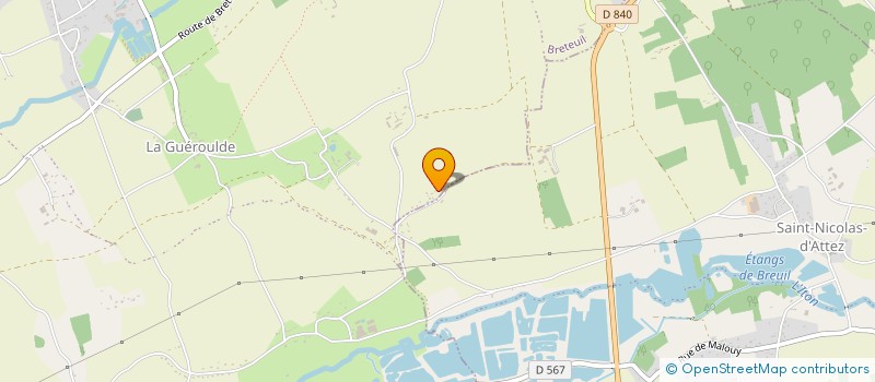 localisation de l'entreprise P.G.V.PARK  BRETEUIL