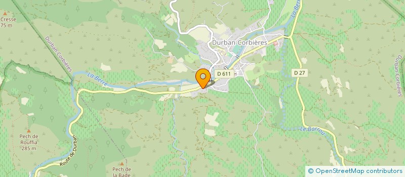 localisation de l'entreprise P. GALINIER CONSEIL  DURBAN-CORBIERES