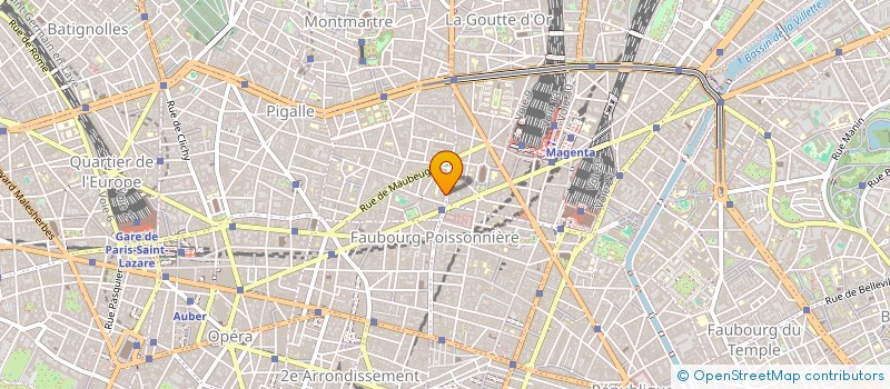 localisation de l'entreprise P. GRANGER SAS  PARIS