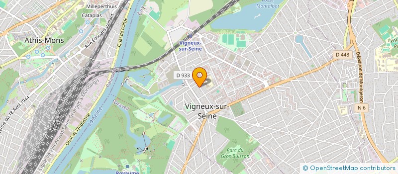 localisation de l'entreprise P GROUP à VIGNEUX-SUR-SEINE