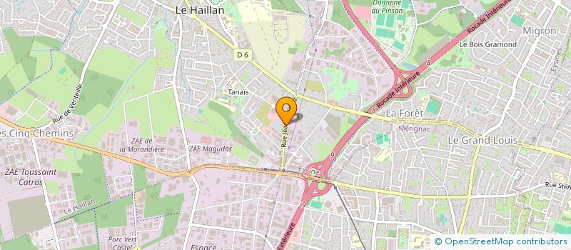 localisation de l'entreprise P.H.  EYSINES