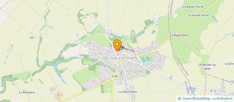 localisation de l'entreprise P.H.A INVESTISSEMENT  NIEUL-LE-DOLENT