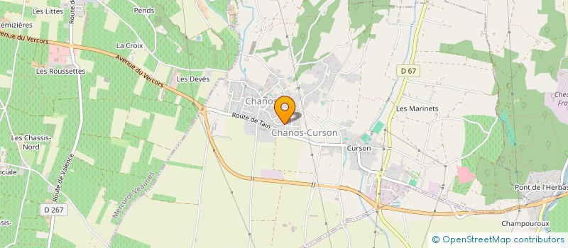 localisation de l'entreprise P.H.A.S.E  CHANOS-CURSON