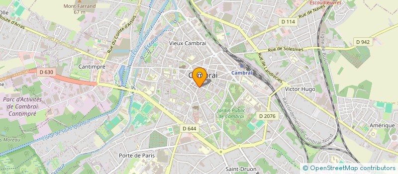 localisation de l'entreprise P & H CARON à CAMBRAI