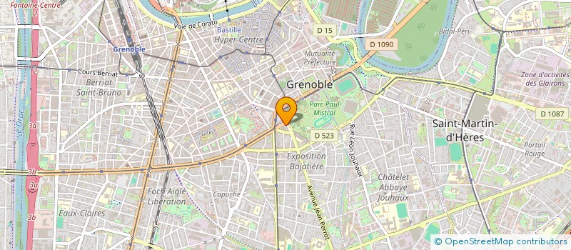 localisation de l'entreprise P.H.D.C. à GRENOBLE