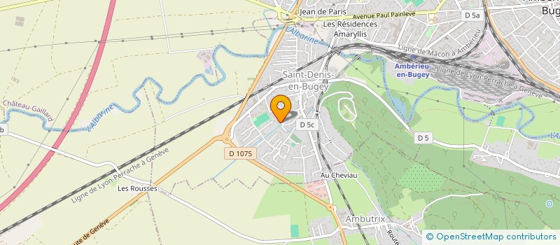 localisation de l'entreprise P.H.I.  SAINT-DENIS-EN-BUGEY