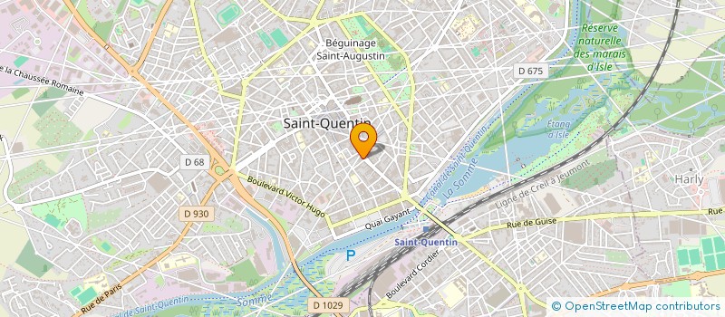localisation de l'entreprise P H INFORMATIQUE à SAINT-QUENTIN