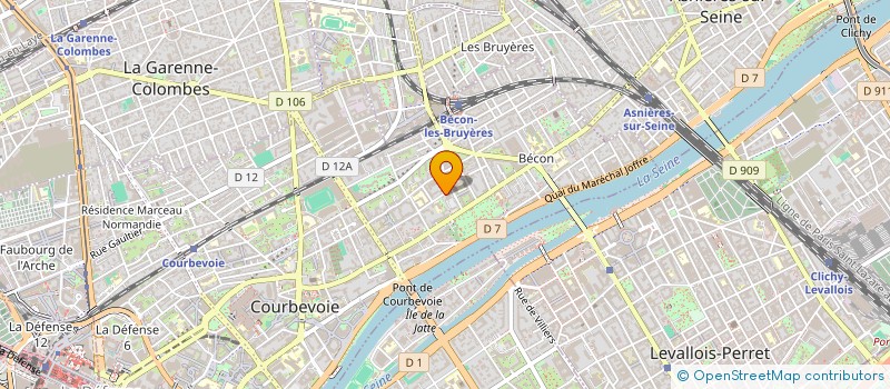localisation de l'entreprise P.H INTERNATIONAL CONSULTING  COURBEVOIE