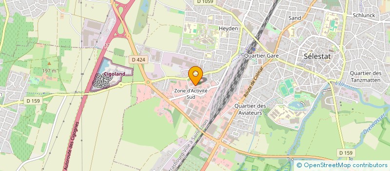 localisation de l'entreprise P H INVEST à SELESTAT