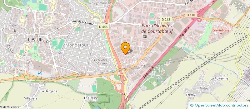 localisation de l'entreprise P.H.L. COURSES  LES ULIS