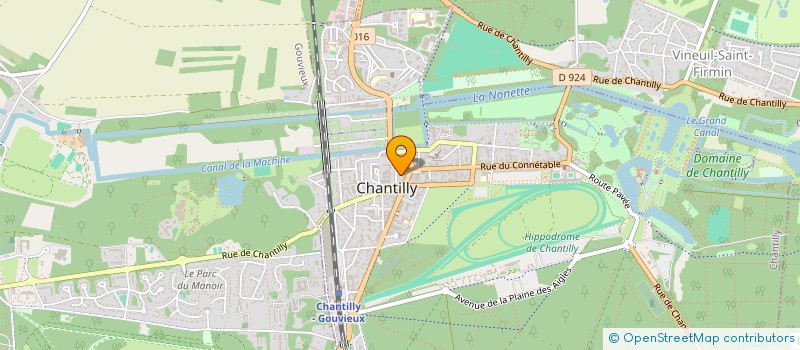 localisation de l'entreprise P H L FINANCES à CHANTILLY