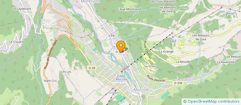 localisation de l'entreprise P.H MONTAGNE à MORZINE