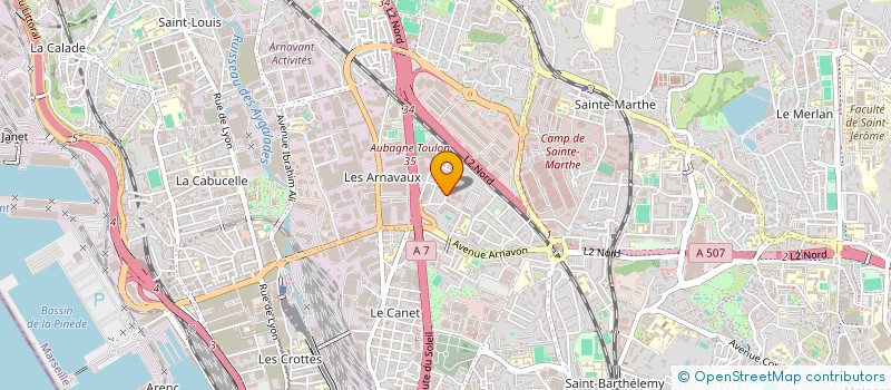 localisation de l'entreprise P.H.N 3D à MARSEILLE