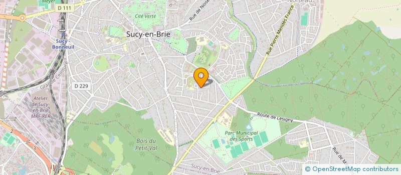 localisation de l'entreprise P-H.P JARDINAGE SERVICES à SUCY-EN-BRIE