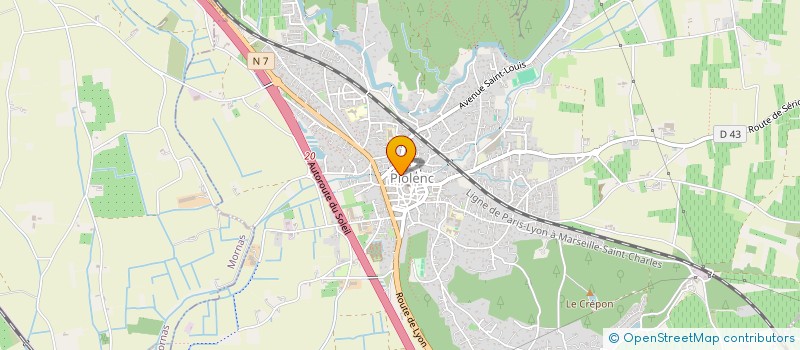 localisation de l'entreprise P H R  PIOLENC