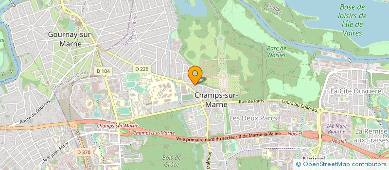 localisation de l'entreprise P H R COMMUNICATION  CHAMPS-SUR-MARNE