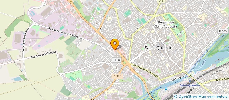 localisation de l'entreprise P HEUDE 1 à SAINT-QUENTIN