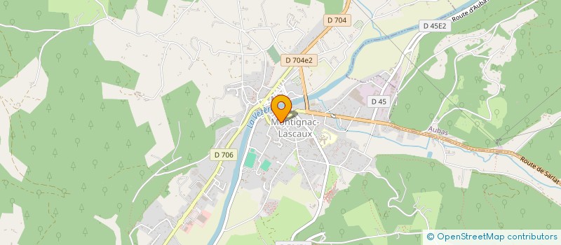localisation de l'entreprise P.I.A. à MONTIGNAC-LASCAUX