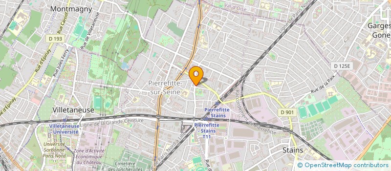 localisation de l'entreprise P.I.A.TEX à PIERREFITTE-SUR-SEINE