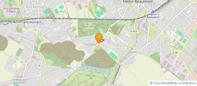 localisation de l'entreprise P.I.C. à HENIN BEAUMONT