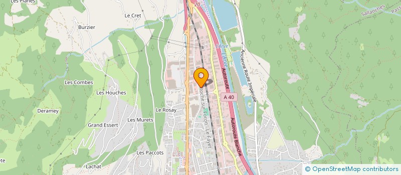 localisation de l'entreprise P.I.C. MONT BLANC  SALLANCHES