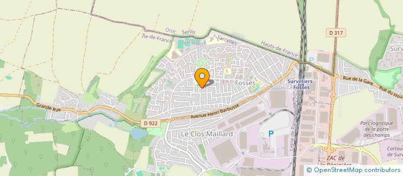 localisation de l'entreprise P.I.D.J.S.  AUGER-SAINT-VINCENT