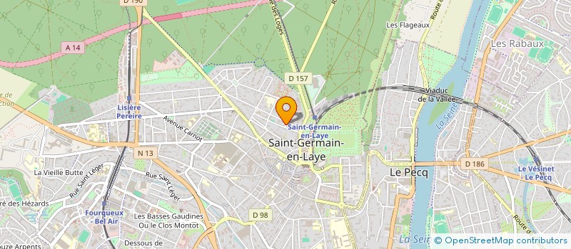 localisation de l'entreprise P.I. DECO BAT  SAINT-GERMAIN-EN-LAYE