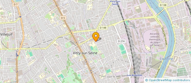localisation de l'entreprise P.I.F.  VITRY-SUR-SEINE