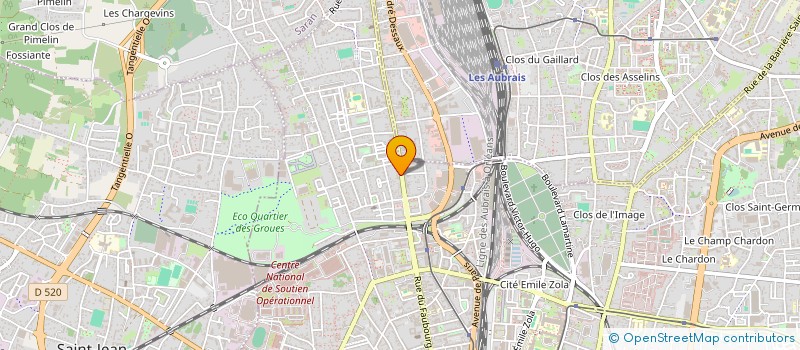localisation de l'entreprise P.I.N MULTISERVICES à ORLEANS