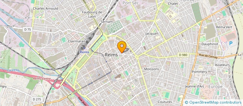 localisation de l'entreprise P.I.P.C.  REIMS