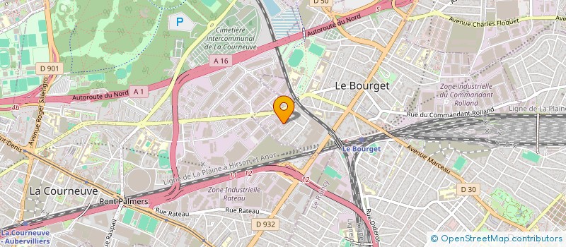 localisation de l'entreprise P.I.R.L  LE BOURGET