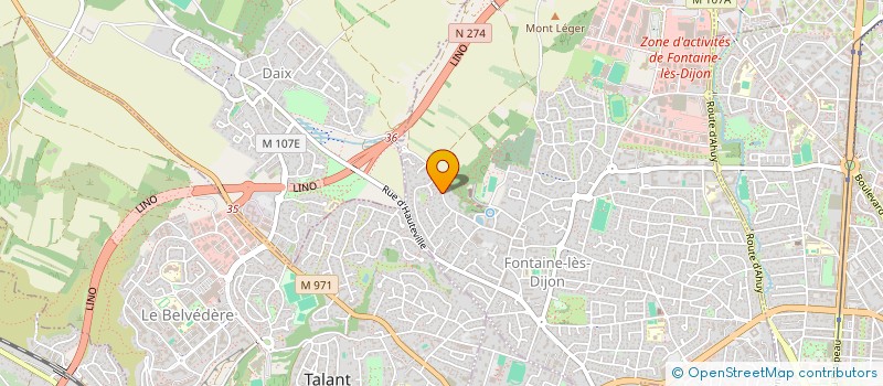 localisation de l'entreprise P-ICT à FONTAINE-LES-DIJON