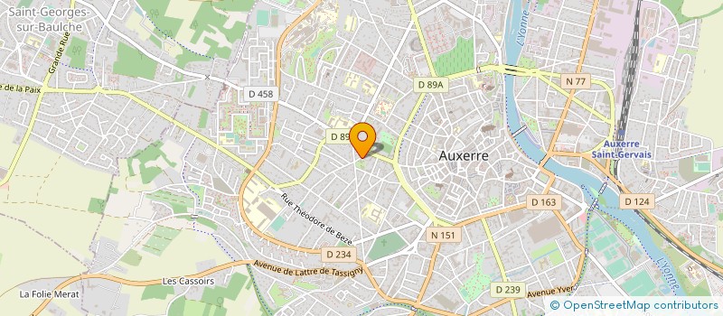 localisation de l'entreprise P'INK DERMOGRAPHIE à AUXERRE