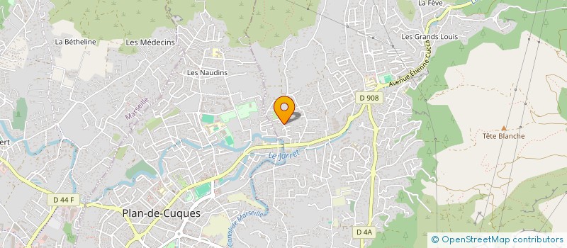 localisation de l'entreprise P&J  ALLAUCH