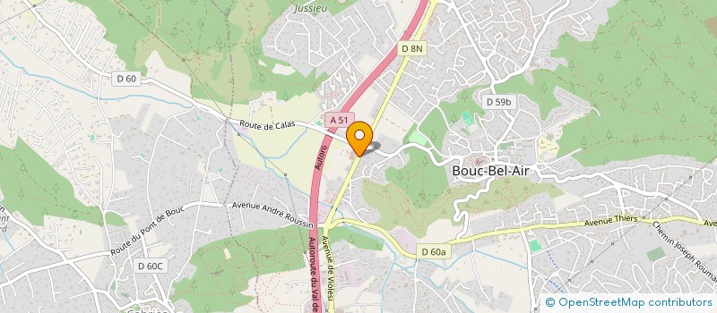 localisation de l'entreprise P&J  BOUC-BEL-AIR